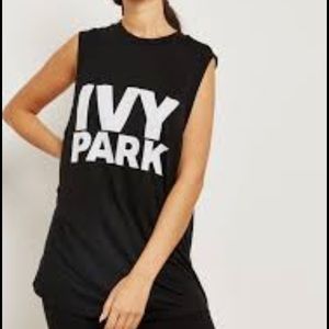 IVY PARK Tops - Ivy Park Black Muscle T-Shirt Tank Top Workout L IVY PARK Tops - Ivy Park Black Muscle T-Shirt Tank Top Workout L